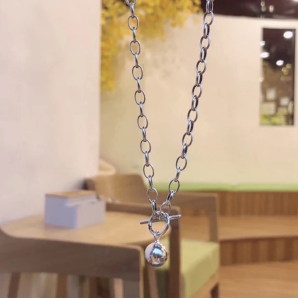 20” NEW 925 STERLING SILVER ROUND BEAD NECKLACE, NICE NECKLACE, CUTE NECKLACE - Picture 4 of 6